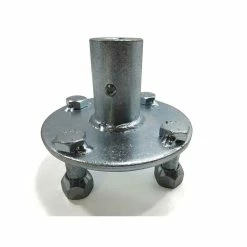 Best Pirce 🔔 AZUSA Adapter Hub, Zinc Plated Steel, 4 Bolt With 1/4" Keyway For 3/4" Live Axle (No Step) 🎁